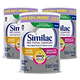 Similac Pro-Total Comfort Non-GMO with 2'-FL HMO Infant Formula with Iron, Easy-to-Digest, Gentle Formula, for Immune Support, Baby Formula 36 Oz, Pack of 3